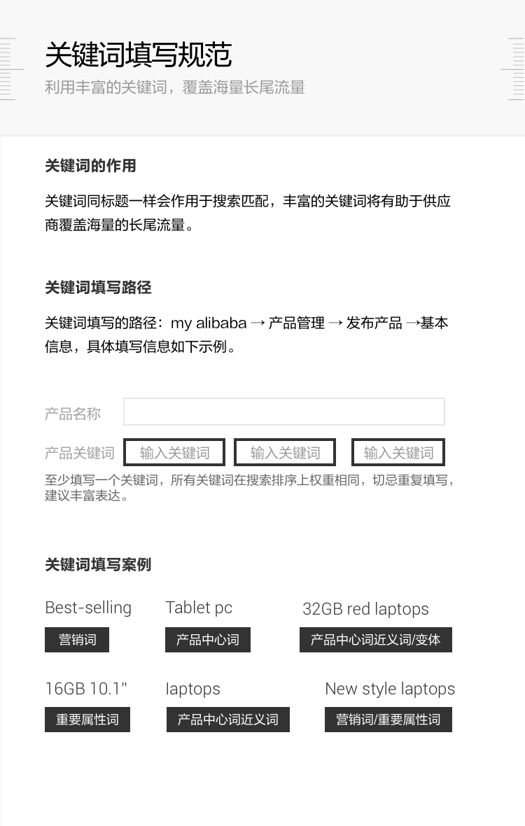 阿里巴巴国际站，商品发布指南2.0