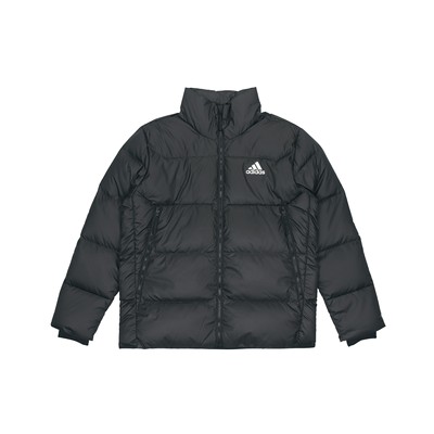 adidas BAFFLE DOWN 户外纯色运动保暖羽绒服 冬季 男款 黑色