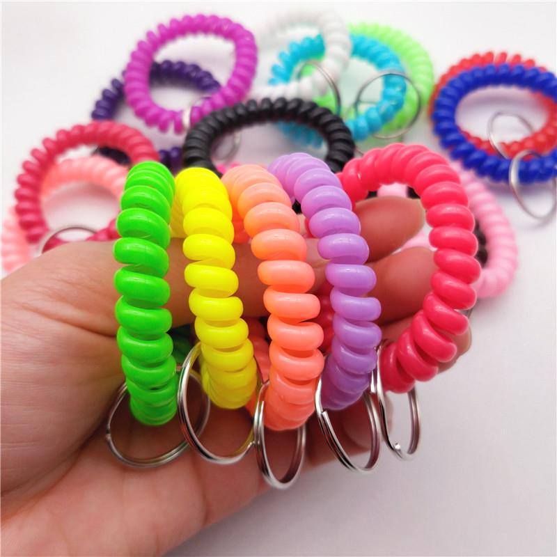 Keychain Hair Ties Children's Wristbands Phone Straps Colorful Anti-Lost Kindergarten Entry Bracelet Trendy