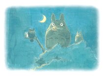 Spot Japan Ensky imported puzzle anime Hayao Miyazaki Totoro New Moon Night (108 pieces)