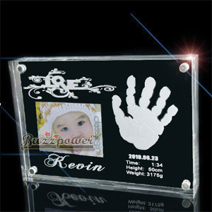 (European style)Baby child baby souvenir Foot hand print Hand and foot print Hand and foot print - - - pattern ③ 