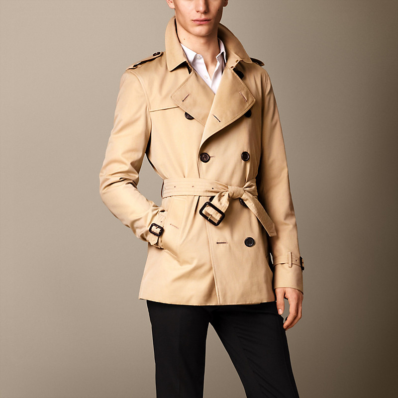 BURBERRY/博柏利男士肯辛顿短款 - Heritage Trench风衣 39110571