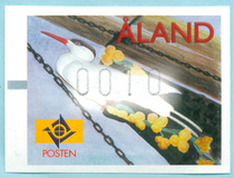 Aran Islands White Egret Automation Electronic Stamp Emblem Animal Bird Ship Painting Wood Sculpture