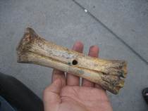 Folk Collection Virgin old bone red and colored old spinning gavel centuries old bone play piece pulp