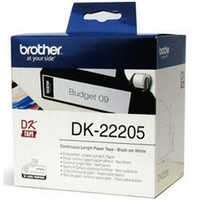 Серия брата Brother DK непрерывный лейбл лента DK-22205 (белый фон черный) 62 мм*30,48M