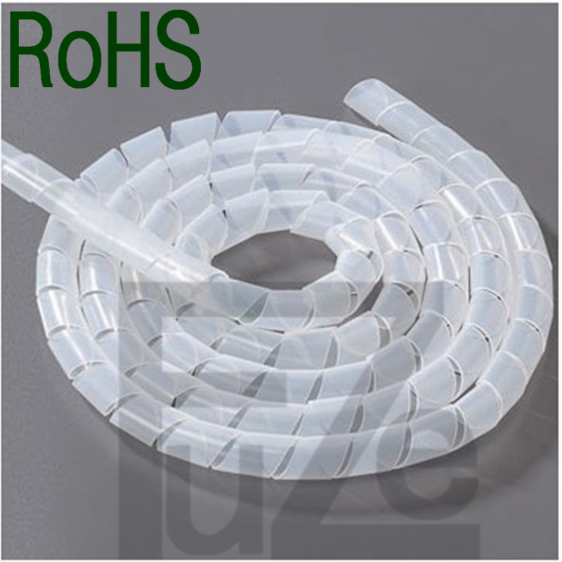 PVC winding tube winding tube wire wrapping tube insulation tube winding tube 1kg 8mm white