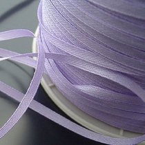 Mingze jewelry diy handmade material 3MM fine ribbon bow material light purple fabric jewelry