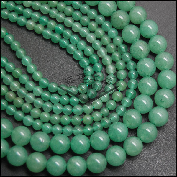 Sunflower Treasure Store Popularity Natural Green Eastern Mausoleum DIY Handmade String Beads Accessories Beads Round Pearl Loose Beads 4-12mm