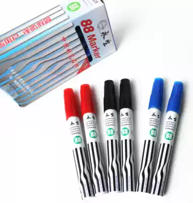Yongsheng 88 marker pen aluminum rod single head oily can not wipe off the marker pen box head pen can add ink