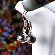 Original ethnic style Yunnan handmade jewelry new Miao silver bell earrings women