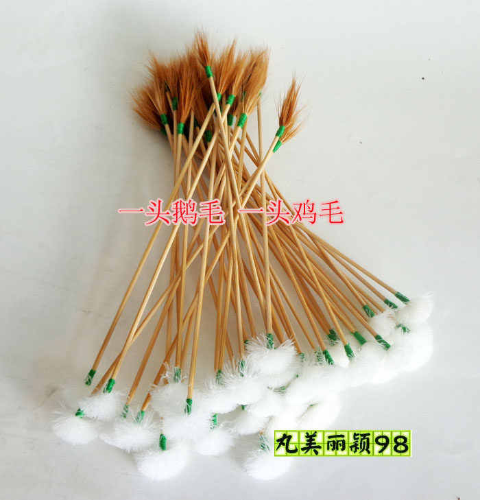 Sichuan professional goose feather stick a chicken feather stick ear picker special hand-picked ear spoon chicken feather stick single