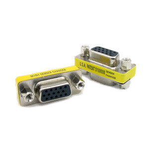 VGA adapter mother to mother 15 holes to hole computer screen connecting wire conversion head straight through double mother head