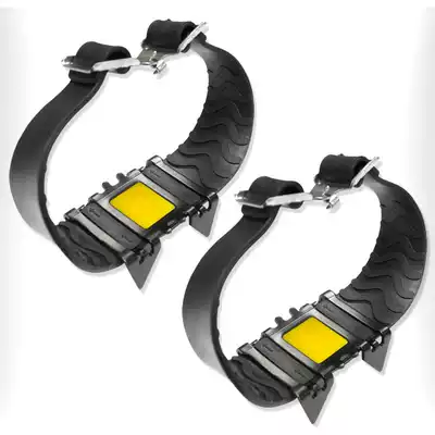 Outdoor ice claw non-slip shoe cover snow ice surface non-slip snow claw climbing shoe nail chain 4 teeth simple ice grab bag