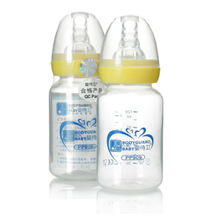 婴侍卫 PP909 标准口径圆身PP奶瓶 不含双酚A 120ML