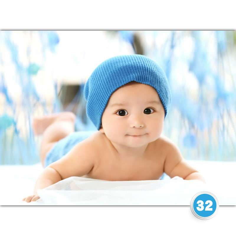 No. 32 cute pretty HD baby poster picture photo baby poster prenatal education poster bb baby pictorial