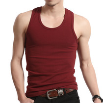 Pure Cotton Male Fitness Vest Loose Muscle Type Vest Man Sleeveless Shoulder Strap Bodybuilding Training Sports Vest Set