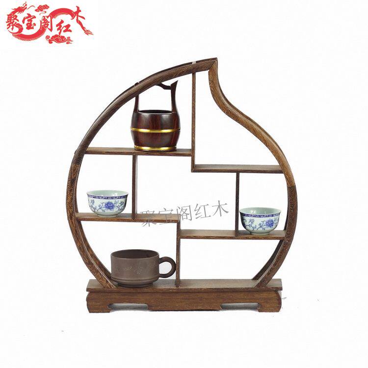 Mahogany furniture chicken wing wood Bogu frame solid wood carving Duobao frame antique frame Duobaoge home accessories special offer