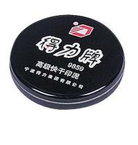 Del printing table 9859 quick-drying printing pad ink red round office financial supplies