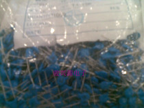 High pressure porcelain sheet capacitor 680P (681) 1KV blue plug-in 1000 packets