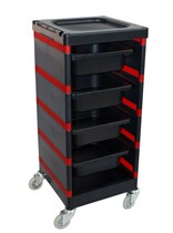 2012 advanced hairdressing toolbox tool cart 5 color into