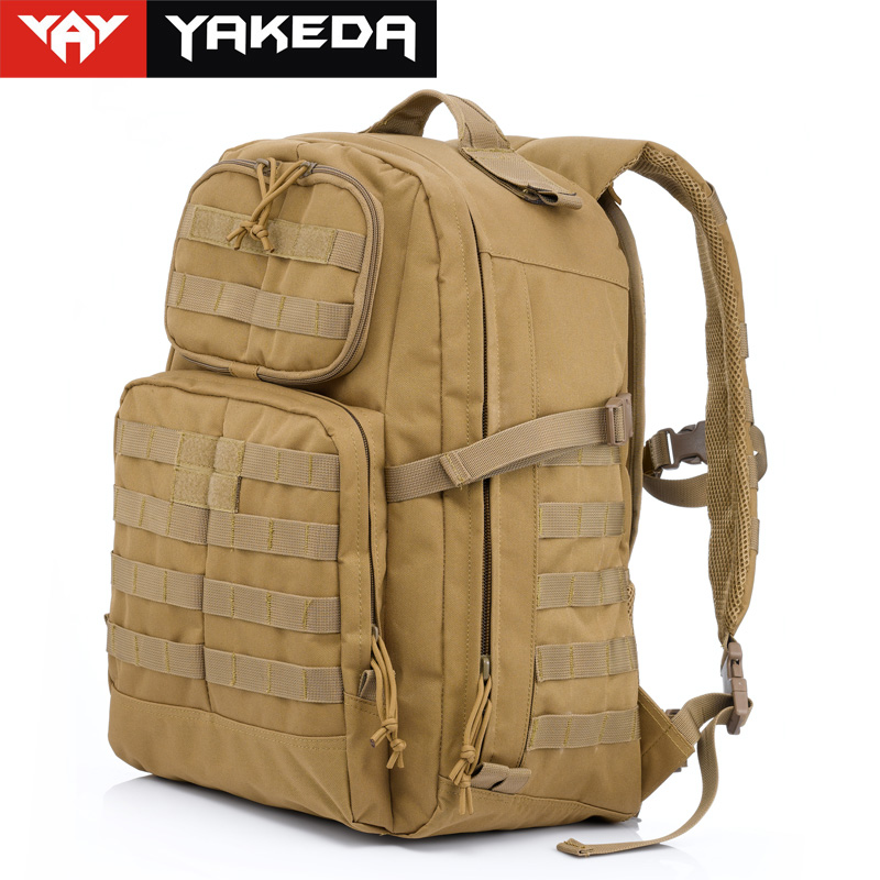 Yakeda 50L outdoor sports backpack Hiking mountaineering bag shoulder bag male waterproof military fan camping bag