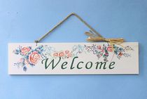 Second kill clearance European style pastoral wooden house number welcome to listed business decoration board creative home decoration