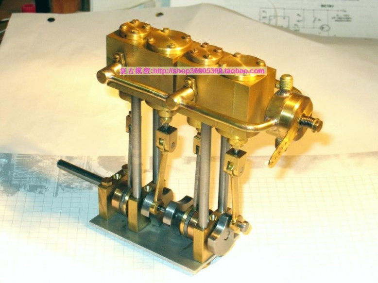 Купить Детская игрушка з-120 двухцилиндровый паровой двигатель модель ...