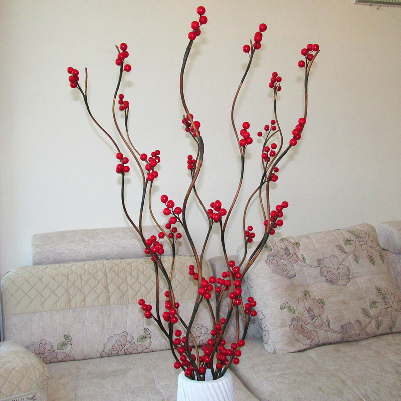 New product simulation flower silk flower decorative flower pistachio golden jade full house cherry fruit home decoration fortune fruit
