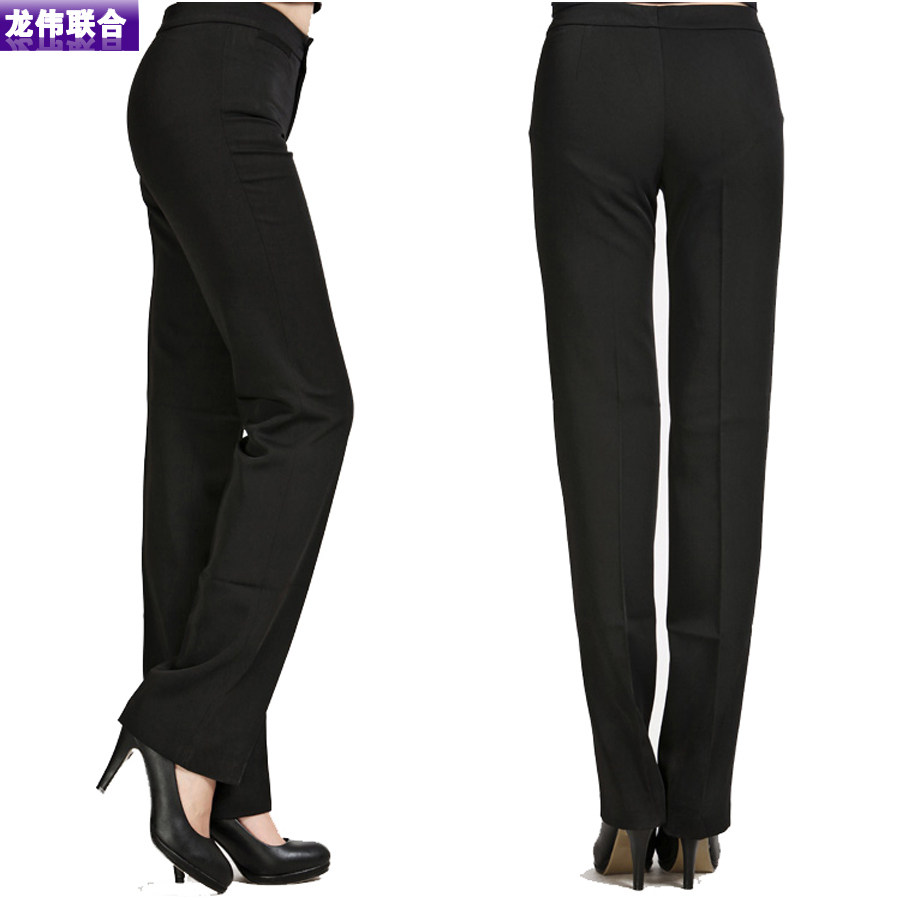Dragon Wei United Lady Western Pants Hotel Attendant West Pants Black Working Pants PKZ05