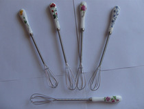 Korean Cutlery Korea Stainless Steel Bone porcelain Eggbeater Blender eggbeater multicolored optional