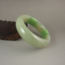 Hetian Jade Qinghai with emerald Hetian jade bracelet Jade bracelet inner diameter 56 57 58 59 60mm bracelet