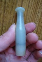 T2504 Qing Dynasty Hetian Qingbaiyu cigarette holder crystal clear large-scale good