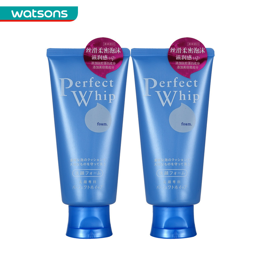 【屈臣氏】组合  资生堂洗颜专科柔澈泡沫洁面乳120克x2支
