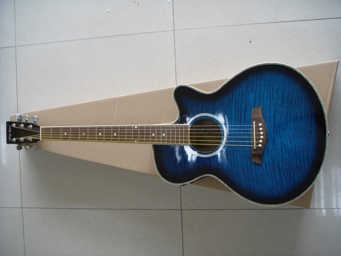 Hengfu Shang Lines Direct sales Gold Lion card 40-inch four-paragraph folk electric box wood guitar-Taobao