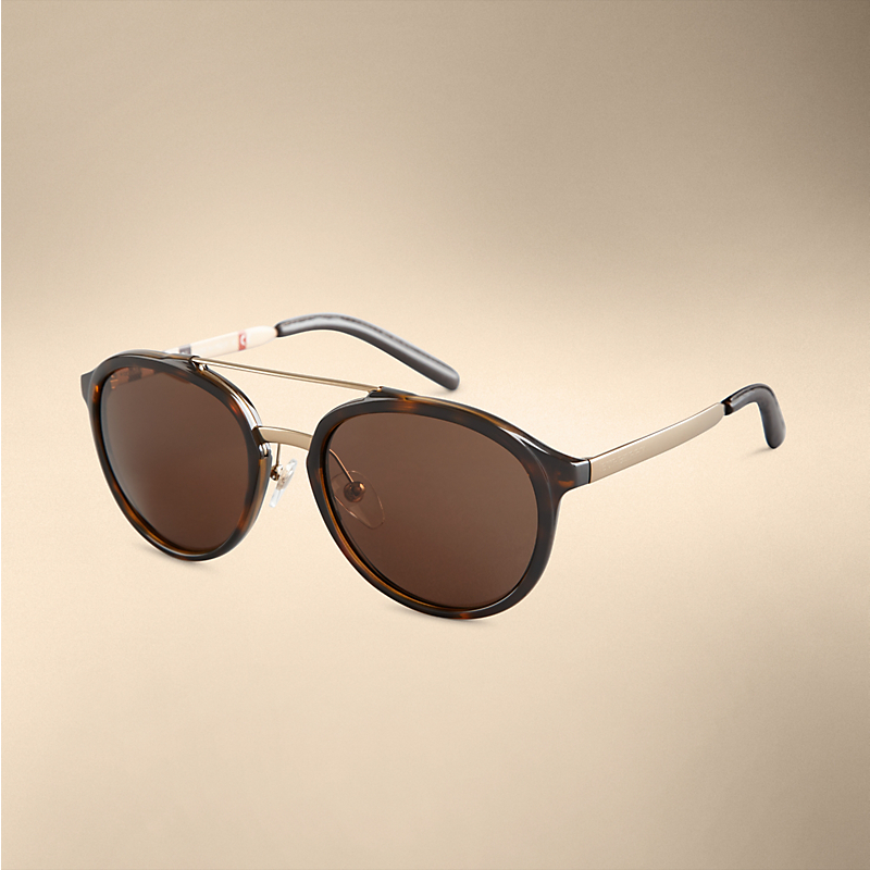 Burberry博柏利 Trench系列圆弧框太阳眼镜 39309111