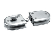 Luxury glass door lock zinc alloy double glass door bolt lock moving door glass lock central door lock to punch