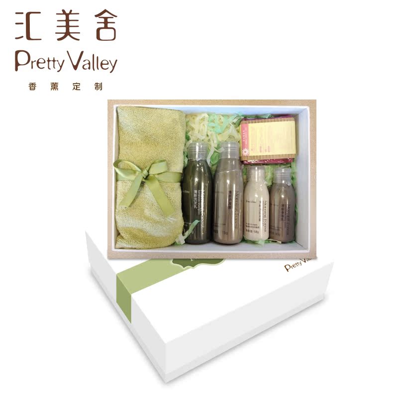 汇美舍 清新护体套装6件装453g 礼盒护体乳洗发护发洗面奶香皂