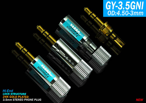 Arbao YARBO German jarburg GY-3 5GNI gold-plated headphones 3 5mm plug to cable AUX plug