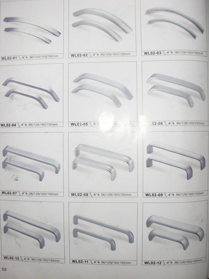 Handle cabinet door European and American gold drawer handle modern simple rural wardrobe shoes cabinet furniture handle