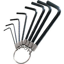 Baogong PROSKITHW-023 black chrome-plated O-ring hexagonal wrench set 8 pieces 1 5-6mm