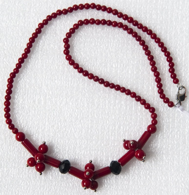 Imitation Red Stone Coral Tibetan Tibetan Ornament Necklace Necklace Fashion Chain SHXL-0025