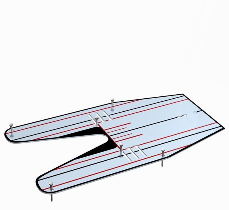 Gonkux Golf Pushrod Exercise Mirror Tweeking Mirror Correction Action Big