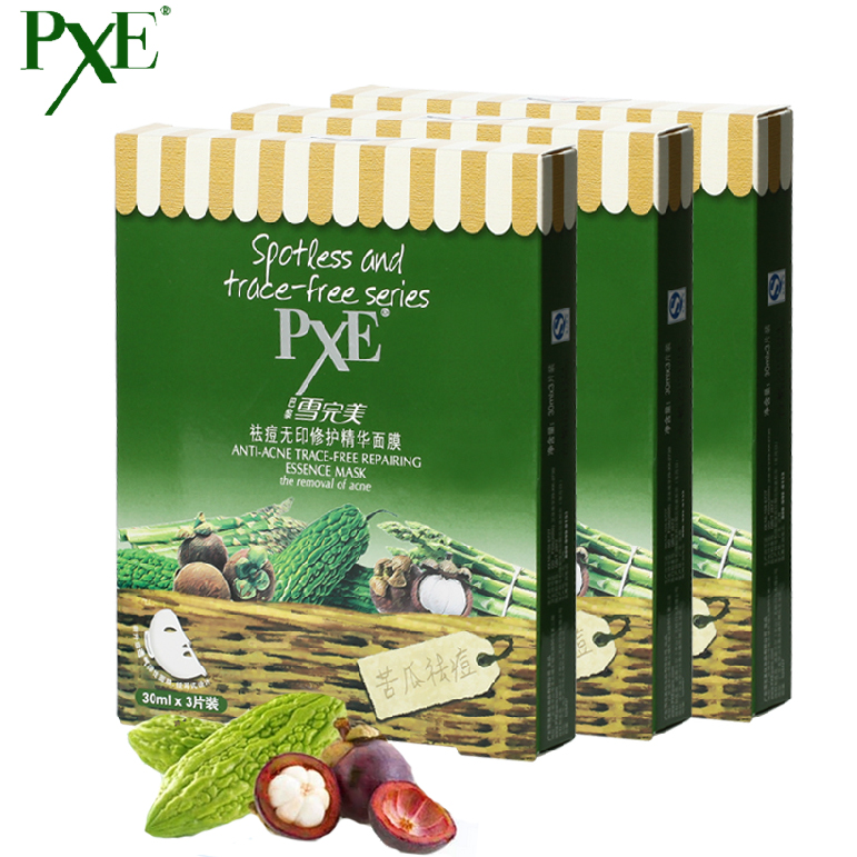 PXE巴黎雪完美面膜套装苦瓜祛痘15片