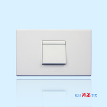  Shanghai Songri switch socket flat 118 series one-position dual-control fluorescent switch