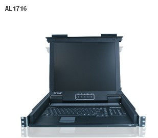 New AL1716 Ruixun Resional 4-in-1 LCD Kit KVM Switch (with cable)