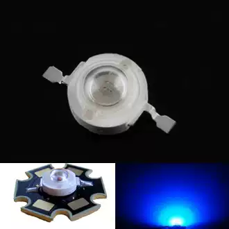 High-power 3W purple lamp beads Ultraviolet banknote inspection fluorescent anti-counterfeiting LED UV strong light 395-405nm