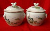 The Cultural Revolution Porcelain Hand Painted Jiangshan Multicuddling Little Porridge Pot Ancient Play Collection