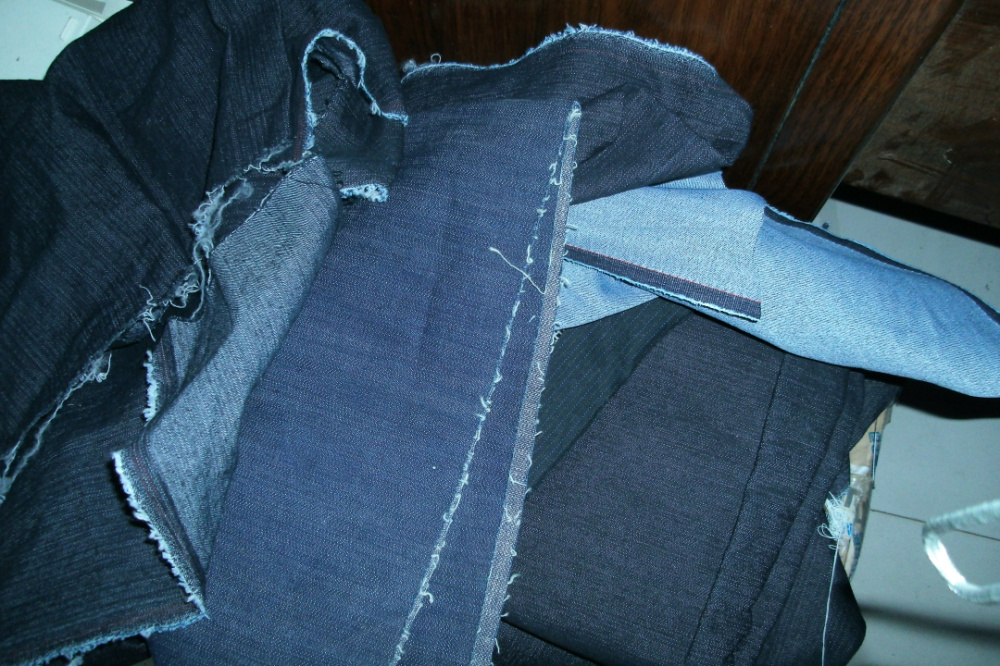 Denim Budziza Dye Denim Cloth Head Fabric Fabric Skirt Handmade Guitarist 4 5 and a half catty