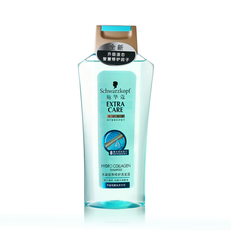 【天猫超市】Schwarzkopf施华蔻水凝胶原修护洗发露400ml补水修护
