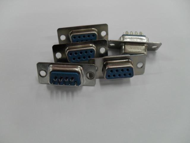 9-pin plug female serial port welding head DB9 pin DB9 hole RS232 welding head